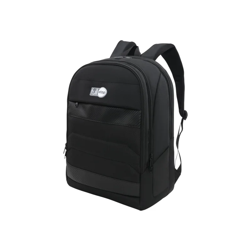 علامة الوقف Solid Backpack with Adjustable Straps and Zip Closure - 6x12x21 cms